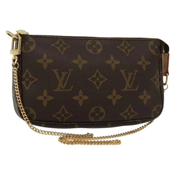 LOUIS VUITTON Monogram Mini Pochette Accessoires Pouch M58009 LV Auth 135251 - Picture 1 of 16